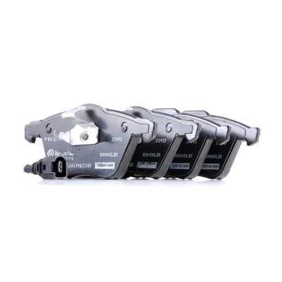 Bilde av BREMBO P 85 129X Bremseklosser inkl. slitasjevarselkontakt uten tilbehør VOLKSWAGEN: GOLF 6, Scirocco III, AUDI: A3 Sportback, Hatchback, TT Coupé