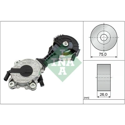 Bilde av INA 534 0425 10 Spennarm, kilerem med ribber PEUGEOT: 308 II Hatchback, 508 I SW, MINI: Countryman