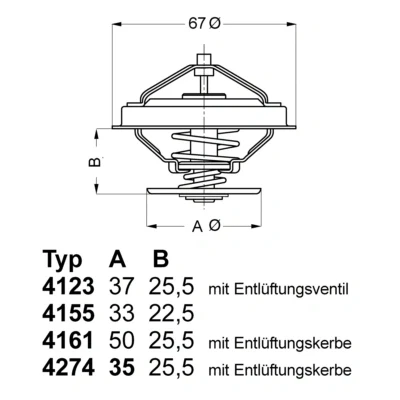 Bilde av WAHLER 4123.80D Termostat 80 med tetning VOLKSWAGEN: Passat B5 GP Stasjonsvogn, TRANSPORTER 4, 4 Bus