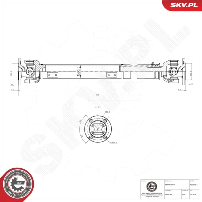 Bilde av Drivaksel, Framaksel Esen skv 76SKV016 land rover defender cabrio, pick up, station wagon, discovery i OE FRC8386, TVB100610