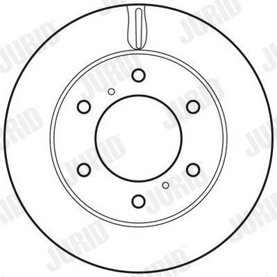 Bilde av JURID 562695JC Bremseskiver 294 28 6 ventilert belagt uten skruer MITSUBISHI: L200 / Triton IV Pick up, PAJERO SPORT 1 SUV, 2