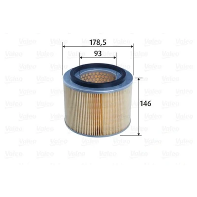 Bilde av VALEO 585766 Luftfilter 146 179, 179 Filterinnsats NISSAN: Patrol GR 5 SUV