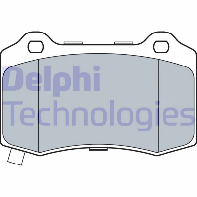 Bilde av DELPHI LP3547 Bremseklosser med akustisk slitasjevarsel antihyle blikk uten tilbehør JEEP: GRAND CHEROKEE 4