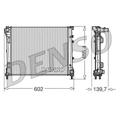 Bilde av DENSO DRM09162 Radiator Aluminium 480 395 27 FIAT: 500 Hatchback