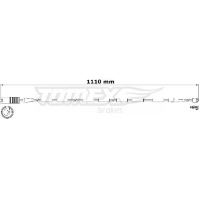 Bilde av TOMEX brakes TX 31 16 Bremsebeleggslitasje bakaksel BMW: 3 Sedan, Touring, 1 Hatchback