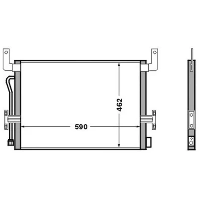 Bilde av MAHLE ORIGINAL AC 524 000S Kondensator uten tørker 8,0 588