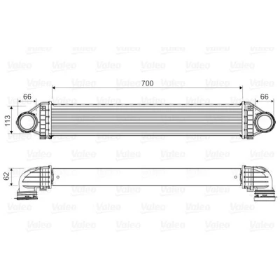 Bilde av VALEO 818806 Ladeluftkjøler Aluminium