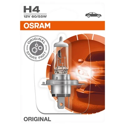 Bilde av OSRAM 64193 01B Lyspære, fjernlys H4 12V 60/55W 3200K Halogen VOLKSWAGEN: Multivan 5 (7HM, CADDY 4 Kasten, Transporter 5, JEEP: Renegade SUV