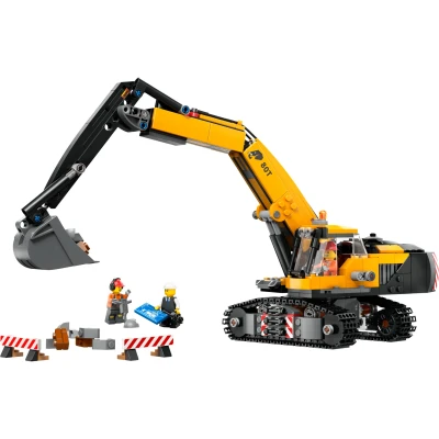 Bilde av LEGO City 60420 Gul gravemaskin Byggesett Plast