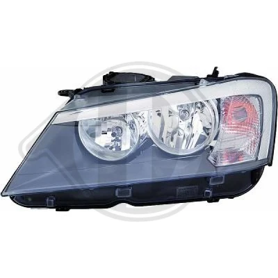 Bilde av DIEDERICHS 1276981 Frontlykter venstre W5W, PY21W, H7/H7 med motor for høydejustering hovedlys