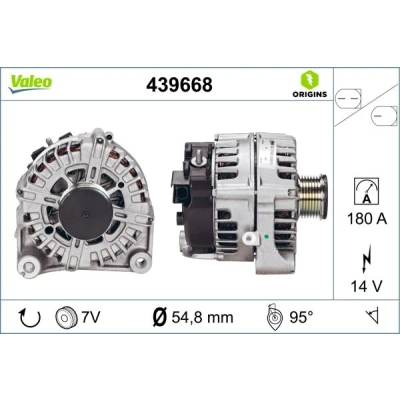 Bilde av VALEO 439668 Dynamo 14V 180A BMW: X5, 5 Touring, 7