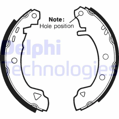 Bilde av DELPHI LS1402 Bremsesko 203 39