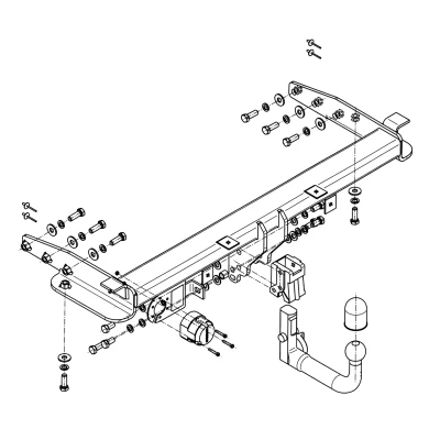 Bilde av Tilhengerfeste, avtakbart jeep grand cherokee iv (wk, Wk2),
