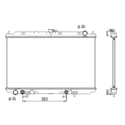 Bilde av Radiator, motorkjøling, nissan almera tino, 21460BU500, 21460BU501