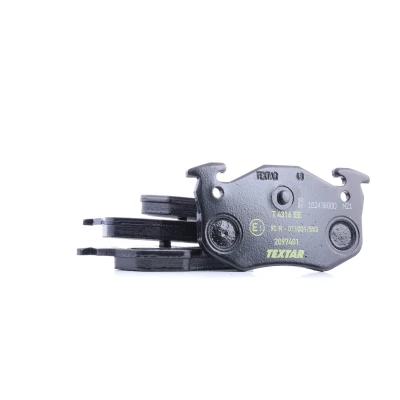 Bilde av TEXTAR 2097401 Bremseklosser klargjort for slitasjeindikator PEUGEOT: 206 Hatchback, 306 SW, RENAULT: CLIO 2, Super 5 Hatchback