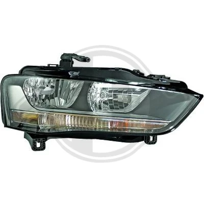 Bilde av DIEDERICHS Priority Parts 1019081 Frontlykter venstre H7/H7 Halogen transparent for høyrekjøring med motor høydejustering hovedlys