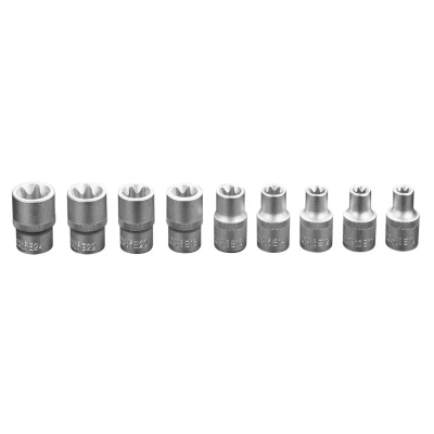 Bilde av NEO TOOLS 08 649 Pipesett 9 utvendig torx Krom vanadium stål 1/2