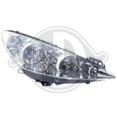 Bilde av DIEDERICHS 4235080 Frontlykter høyre H7, H7/H1, H1 PEUGEOT: 308 I CC, Hatchback