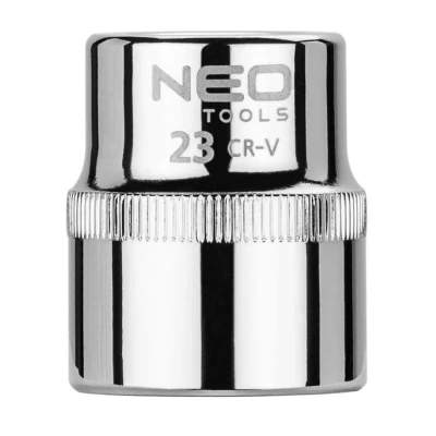 Bilde av NEO TOOLS 08 023 Pipenøkkelinnsats 1/2 3124 23 mm Krom vanadium stål SuperLock