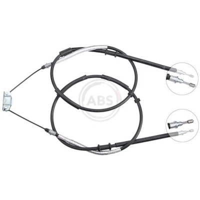 Bilde av A.B.S. K10155 Bremsekabel 1477, 1462 Trommelbrems for høyre/venstre ratt OPEL: Corsa D Hatchback