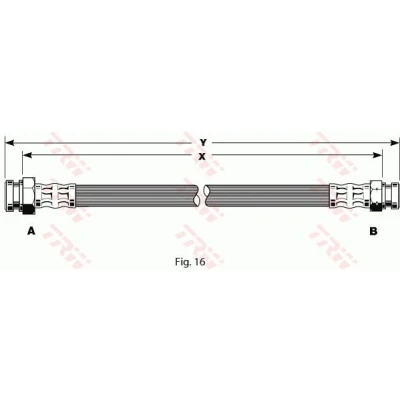 Bilde av TRW PHA135 Bremseslange 270 M10x1 MITSUBISHI: PAJERO 2, 1