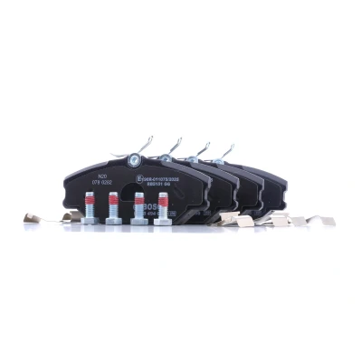 Bilde av BOSCH 0 986 494 656 Bremseklosser Low Metallic med antihyle blikk fjær RENAULT: Scénic 1, CLIO 2, Megane I Grandtour