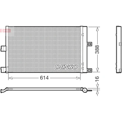 Bilde av DENSO DCN99080 Kondensator 614mm