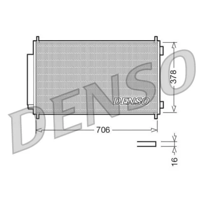 Bilde av DENSO DCN40002 Kondensator med tørker 706x378x16 R 134a 706 HONDA: CR V 3