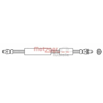 Bilde av METZGER 4112535 Bremseslange 395 M10 x 1