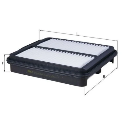 Bilde av MAHLE ORIGINAL LX 3159 Luftfilter 50,5 227 267,5 Filterinnsats SUZUKI: Grand Vitara 2 SUV, 1 SUV