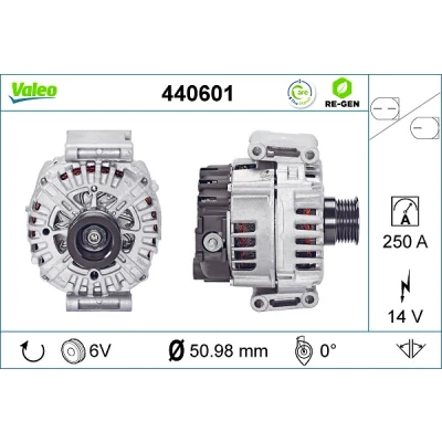 Bilde av VALEO 440601 Dynamo 14V 250A
