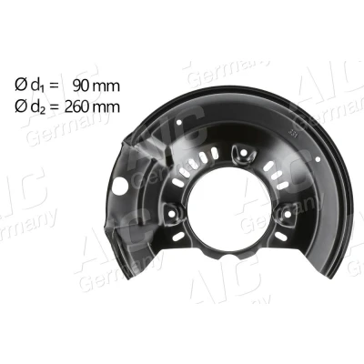 Bilde av AIC 58105 Bremseskjold framaksel venstre TOYOTA: Yaris I Hatchback