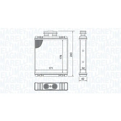 Bilde av MAGNETI MARELLI 350218517000 Varmeveksler