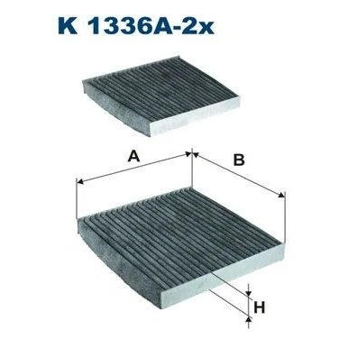 Bilde av FILTRON K 1336A 2x Kupéfilter Karbonfilter 186 187 25 BMW: X3, X4