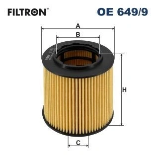 Bilde av FILTRON OE 649/9 Oljefilter Filterinnsats BMW: 3 Sedan, 5 Touring, Touring