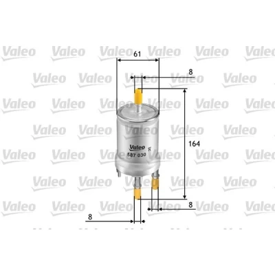 Bilde av VALEO 587030 Drivstoffilter ledningsfilter 8 VOLKSWAGEN: Transporter 5, Multivan 5 (7HM, Touran I, SKODA: Octavia 2 Combi, Superb II Stasjonsvogn