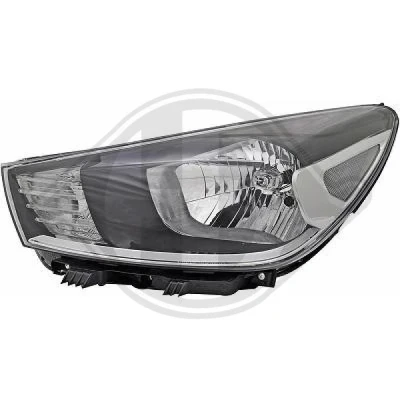 Bilde av DIEDERICHS 6543081 Frontlykter venstre H4 med motor for høydejustering hovedlys
