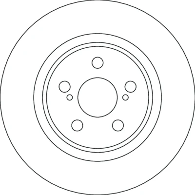 Bilde av TRW Bremseskive TOYOTA: Yaris IV 22mm 5 100mm ventilert spraylakkert DF4641 43512K0040 Bremseskiver, Skivebremser