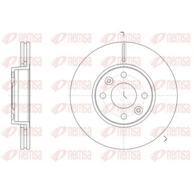 Bilde av REMSA 61474.10 Bremseskiver framaksel 257,8, 257,8 22 4 ventilert RENAULT: Kangoo II Express, Zoe, / Grand Kangoo, MERCEDES BENZ: Citan Van