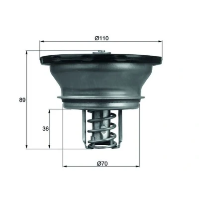 Bilde av MAHLE ORIGINAL THD 3 76 Termostat med tetning
