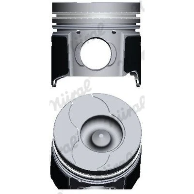 Bilde av NÜRAL 87 422300 10 Motorstempel 80mm med kjølekanal, kolberingbærer, for trapesstempelstang
