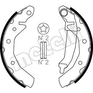 Bilde av Bremsesko sett, Bakaksel, chevrolet matiz, spark, daewoo matiz skåp/halvkombi, proton savvy, 53200 70810, 96268079, 96268686, 962
