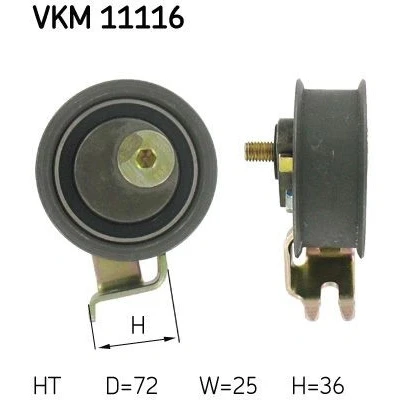Bilde av SKF VKM 11116 Strammerull, tannrem AUDI: A4 B5 Sedan, VOLKSWAGEN: Golf 4 Variant