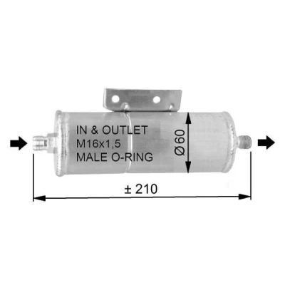 Bilde av NRF 33333 Tørker Aluminium