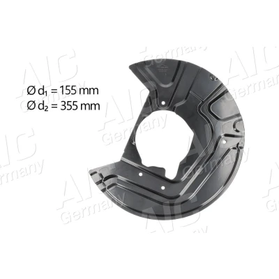 Bilde av AIC 55908 Bremseskjold framaksel venstre BMW: X3