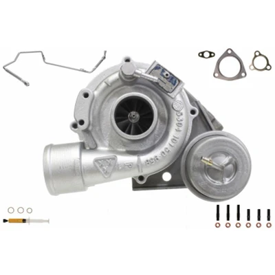 Bilde av ALANKO 900007S1 Turbolader Eksosturbolader Motor med tilleggsmateriale, inkl. tetningssett oljeledning AUDI: A6 C5 Avant, A4 B5 Sedan