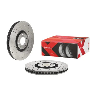 Bilde av BREMBO XTRA LINE 09.A829.1X Bremseskiver 340 30 5 perforert / ventilert belagt høy karbon med skruer PEUGEOT: RCZ Coupé