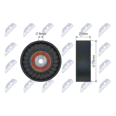 Bilde av Strammerull, kilerem med ribber, audi a4 b7, b7 avant, a5 cabriolet, a6 allroad c6, c6 a8 d3, q7, vw touareg, 059 14