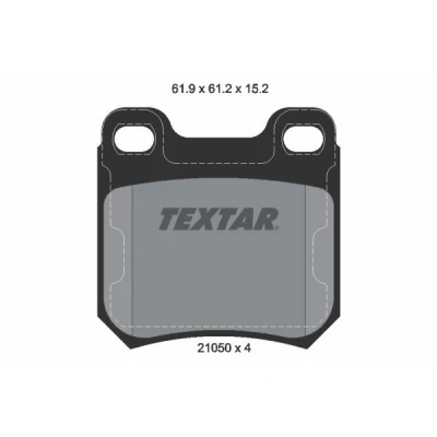 Bilde av TEXTAR 2105002 Bremseklosser ikke klargjort for slitasjeindikator OPEL: Omega B Caravan, Sedan, A SAAB: 9 3 Hatchback, Cabrio