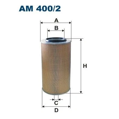 Bilde av FILTRON AM 400/2 Luftfilter 475 256 Filterinnsats